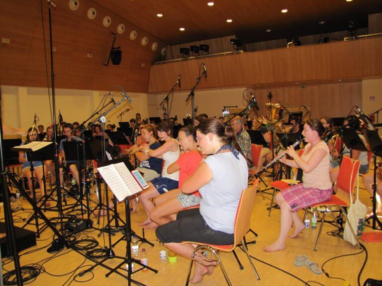 CDs Musikverein Grafenrheinfeld SBO CD-Aufnahme 34 Grad Kulturhalle