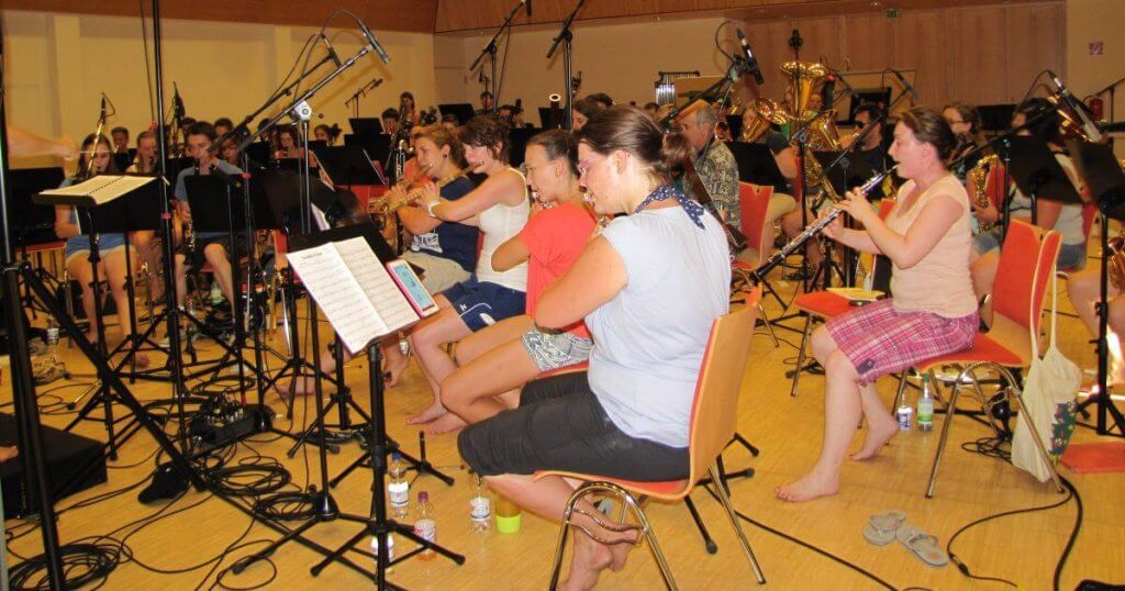 Musikverein Grafenrheinfeld SBO CD-Aufnahme 34 Grad Kulturhalle