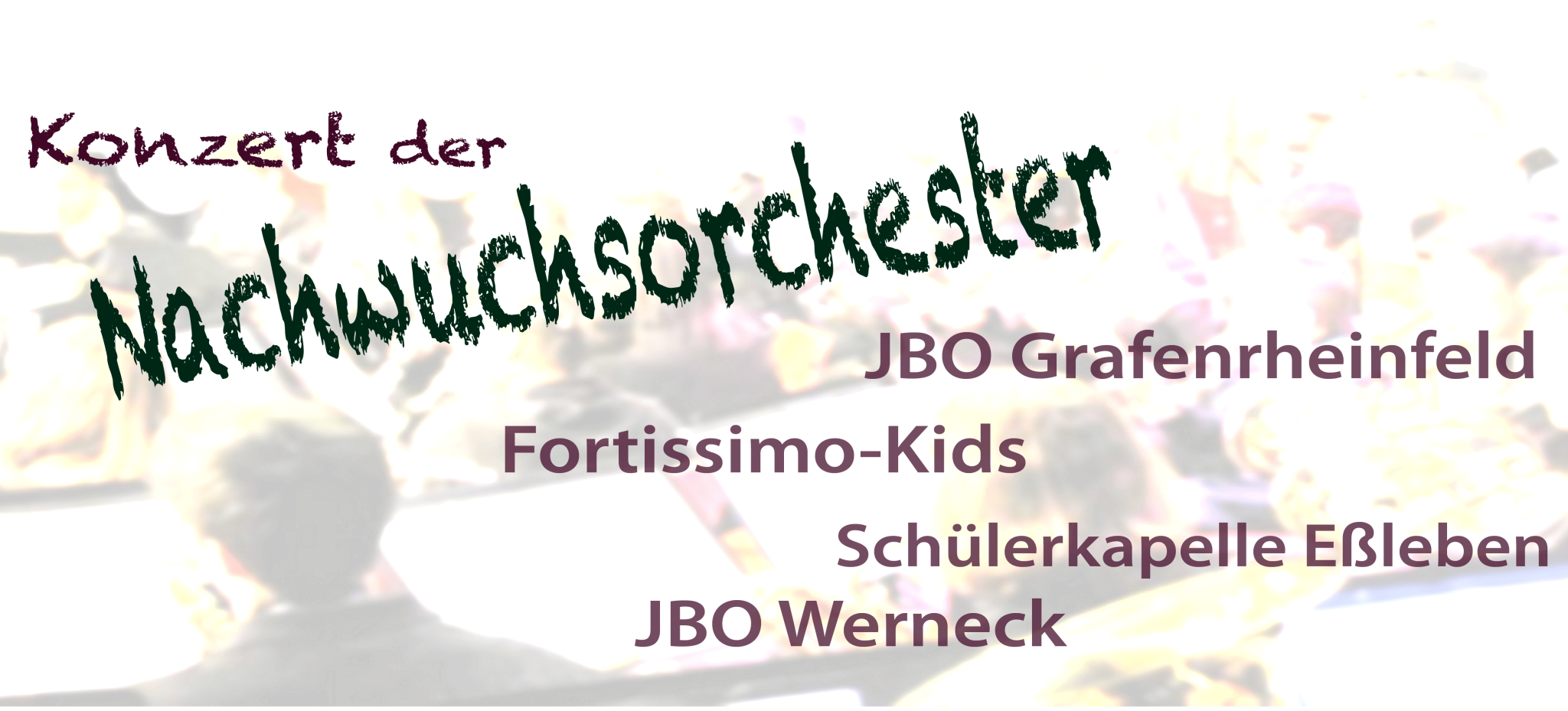 Konzert der Nachwuchsorchester 2017 JBO Youngsters Schweinfurt Nachwuchsorchester