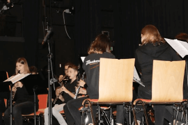 Gemeinschaftskonzert Nachwuchsorchester Landkreis Schweinfurt Grafenrheinfeld Werneck Waigolshausen Theilheim Eßleben 2018 Kulturhalle Musikverein Nachwuchs Jugend Blasmusik Jugendblasorchester JBO Youngsters Mainpost Galerie