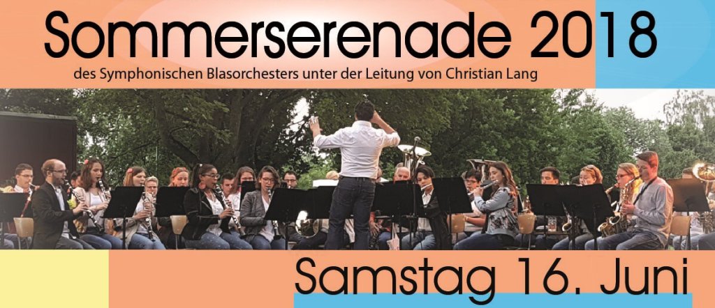 Musikverein Grafenrheinfeld Symphonisches Blasorchester SBO Sommerserenade Sommer Serenade 2018 Fahrradhalle