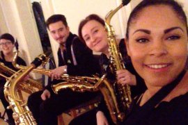 Saxxy Rafelder Musikerein Grafenrheinfeld Saxophon Ensemble Gabriele Müller Gabi Flo Florian Lutz Florence Rößler Nance Lisa Marie Lis Schilhan