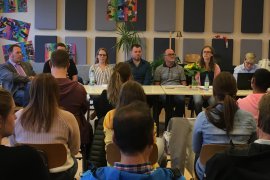 2019 Musikverein Grafenrheinfeld Jahreshauptversammlung Raphael Schollenberger Peter Geb Magdalena Haßelbacher Domink Berchtold Erwin Hantschel Melani Schönekäs Anna Pabst