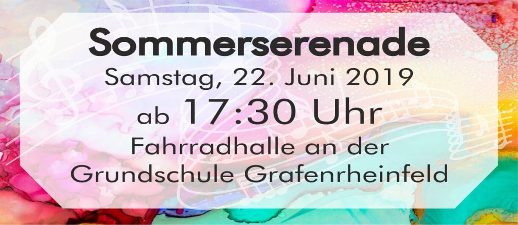 Musikverein Grafenrheinfeld Sommerserenade Serenade 2019 Fahrradhalle Grafenrheinfeld SBO Raphael Schollenberger Dirigent Saxxy Rafelder Musikanten Symphonisch Fest Schweinfurt