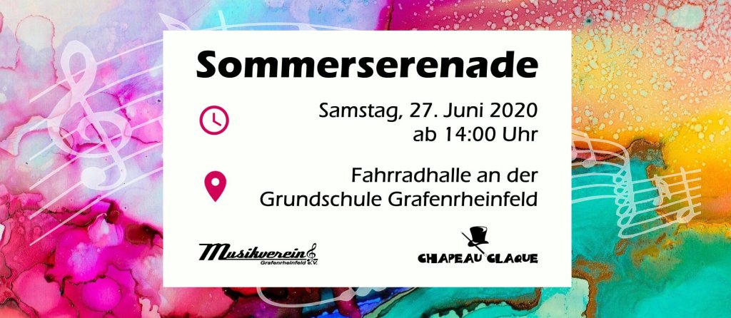 Musikverein Grafenrheinfeld Serenade Fahrradhalle Blasmusik Chapeau Claque Cocktails SBO