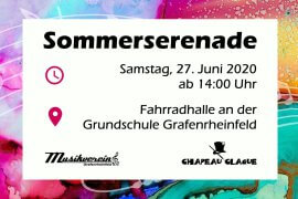 Musikverein Grafenrheinfeld Serenade Fahrradhalle Blasmusik Chapeau Claque Cocktails SBO