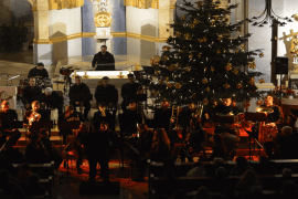Weihnachten Konzert Baum Sbo Grafenrheinfeld Kirche Dirigent Instrumente Musik Orchester