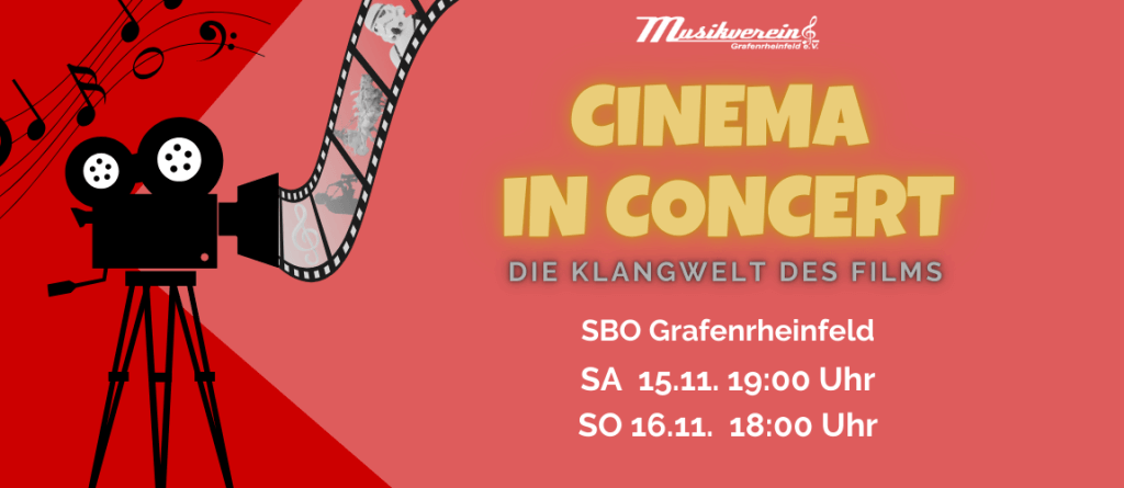 Cinema in Concert Konzert Klangwelt des Films Jochen Hart Orchester Sbo Grafenrheinfeld Rafeld Musik symphonisch Schweinfurt Dirigent Filmmusik Themenkonzert