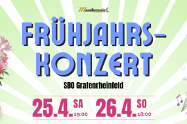 Musikverein Frühjahrskonzert Grafenrheinfeld Konzert raffelt Dirigent Jochen Hart symphonisch Blasorchester Orchester Blasmusik Konzert sbo schweinfurt
