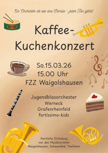 Konzert Kaffe und Kuchen Orchester Nachwuchs Nachwuchsorchester Grafenrheinfeld Kids Kinder symphonisch Musik Schweinfurt