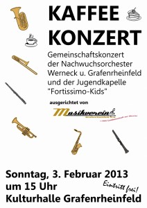 Musikverein Grafenrheinfeld Kaffee- und Kuchenkonzert 2013 Nachwuchs Waigolshausen Theilheim Wipfeld Werneck