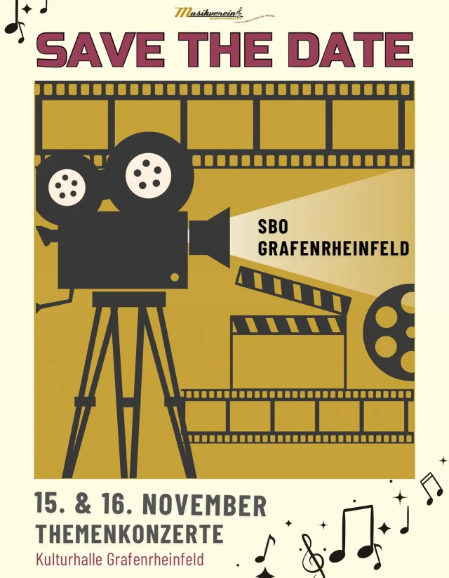 SAVE THE DATE - markiert euch in euren Kalendern den 15. & 16. November!🎶😍  Wieso? In diesem Jahr könnt ihr endlich wieder die tollen Themenkonzerte des SBO Grafenrheinfeld genießen. ✨Das Thema verraten wir euch natürlich noch nicht, ihr dürft aber gerne mal in den Kommentaren raten🤭  Wir freuen uns auf euch!❤️
______
#musikverein #grafenrheinfeld #rafeld #orchester #orchestra #konzert #schweinfurt #themenkonzerte #musik #sbo #harrypotter #symphonisch #blasmusik